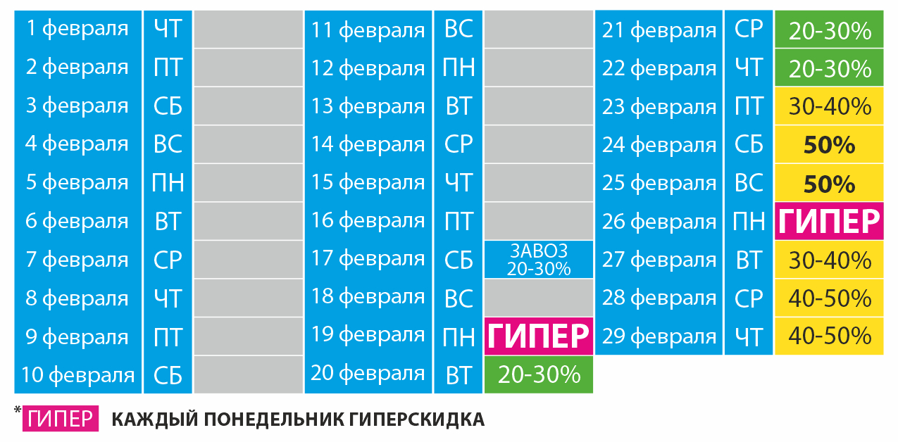 Секонд хенд волжский календарь скидок